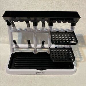 Dr Browns White and Black Bottle Drying Rack